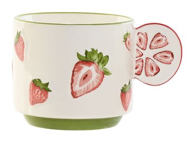 MUG PORCELANA FRESAS