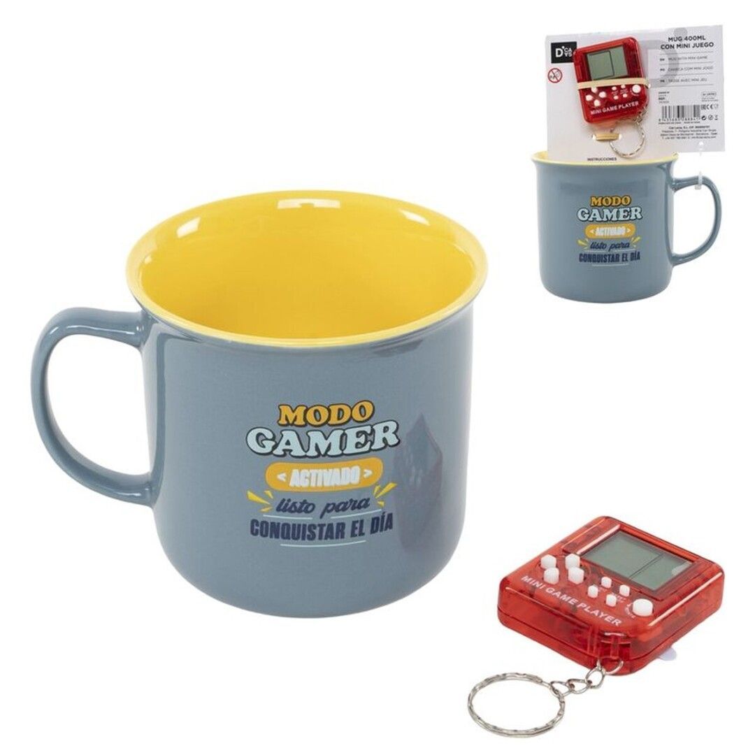 MUG DE 400ML GAMER CON MINI JUEGO