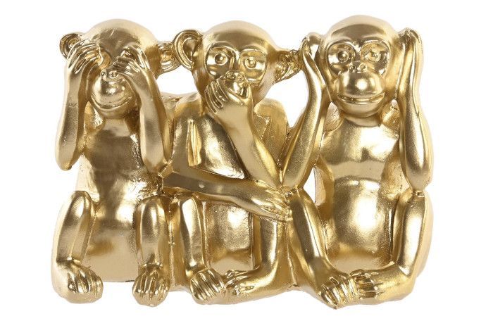 FIGURA MONOS DORADO