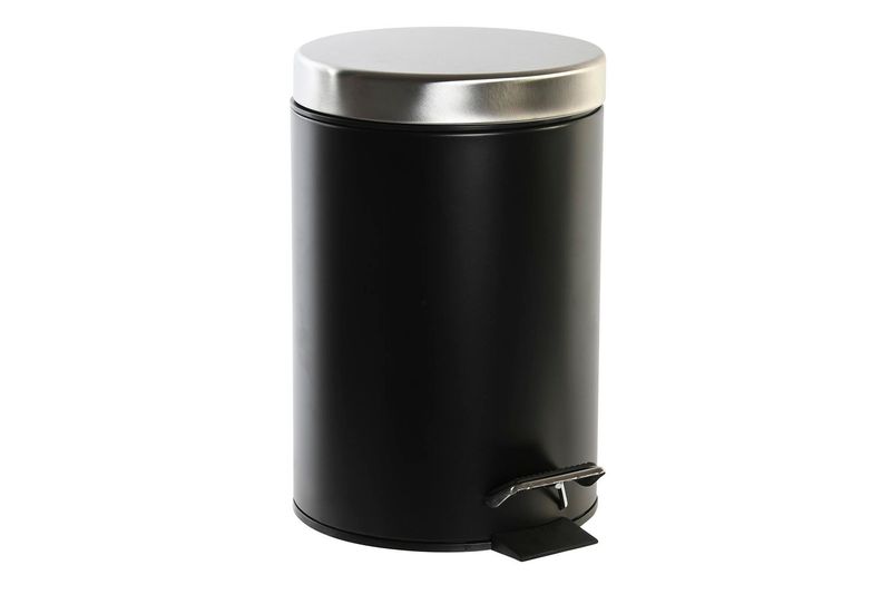 PAPELERA METAL INOX 3L NEGRO