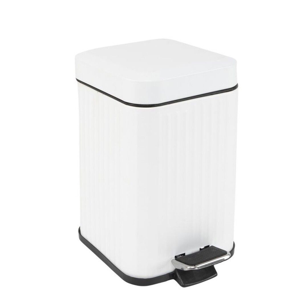 PAPELERA 3L CUADRADA BLANCA