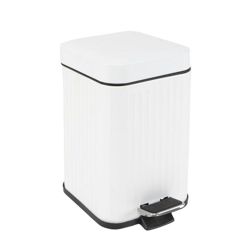 PAPELERA 3L CUADRADA BLANCA