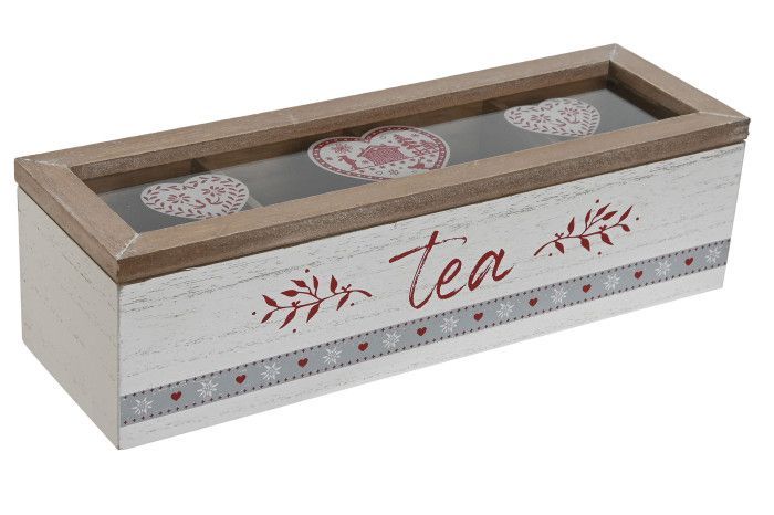 CAJA INFUSIONES BLANCO Y ROJO