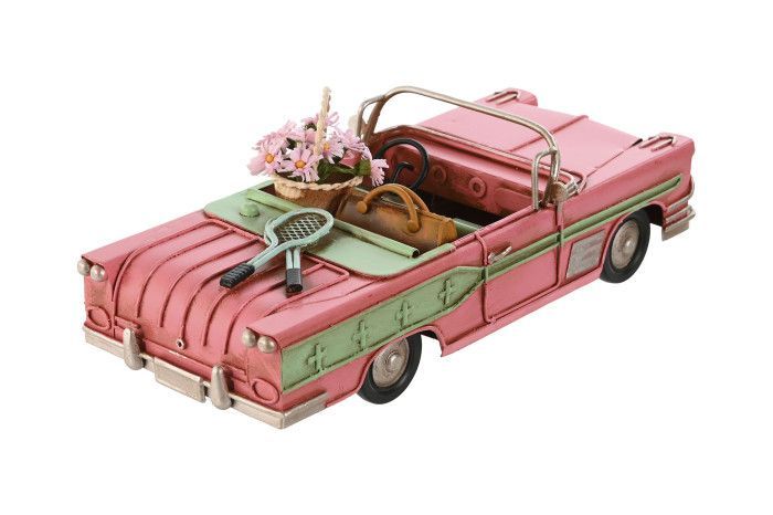 COCHE METAL ROSA