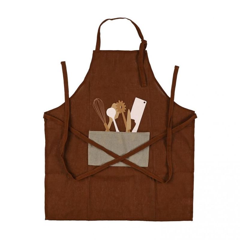 DELANTAL MARRON