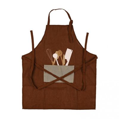 DELANTAL MARRON