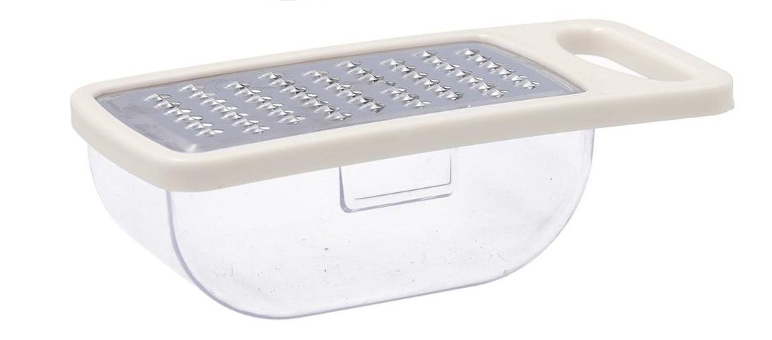 RALLADOR OVAL CON DEPÓSITO BLANCO