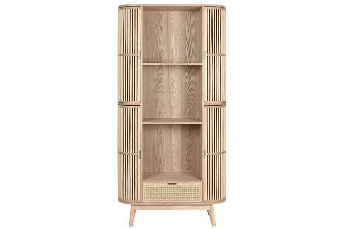 ESTANTERIA ABETO NATURAL CURVA