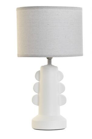 LAMPARA SOBREMESA CON SEMICIRCULOS BLANCA