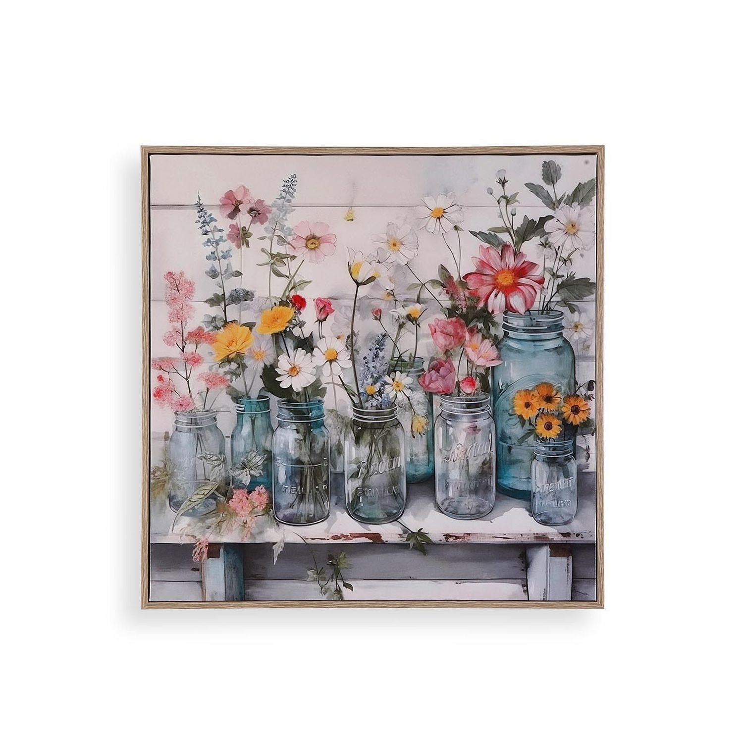 LIENZO FLORES SILVESTRES