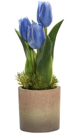 MACETA TULIPÁN AZUL