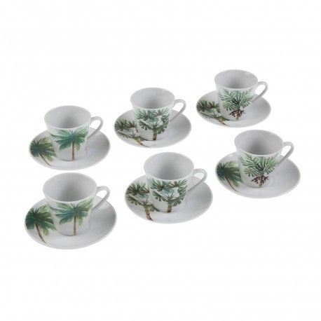SET 6 TAZAS HOJAS