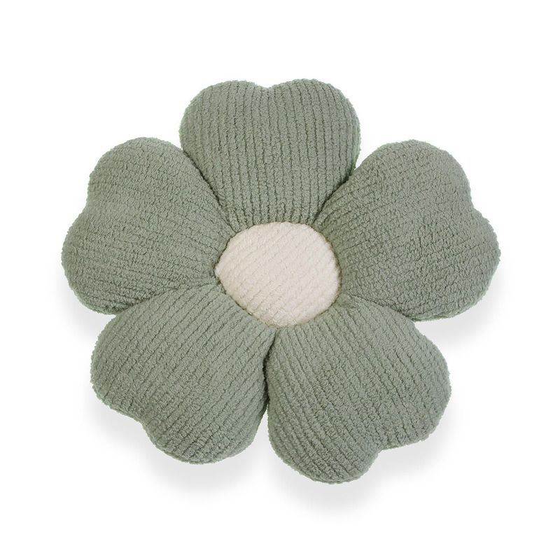 COJÍN FLOR VERDE PÁLIDO