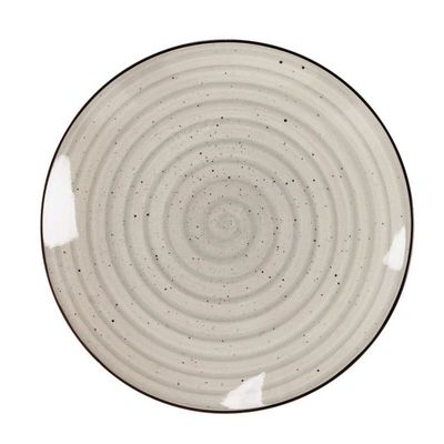 PLATO LLANO ESPIRAL GRIS