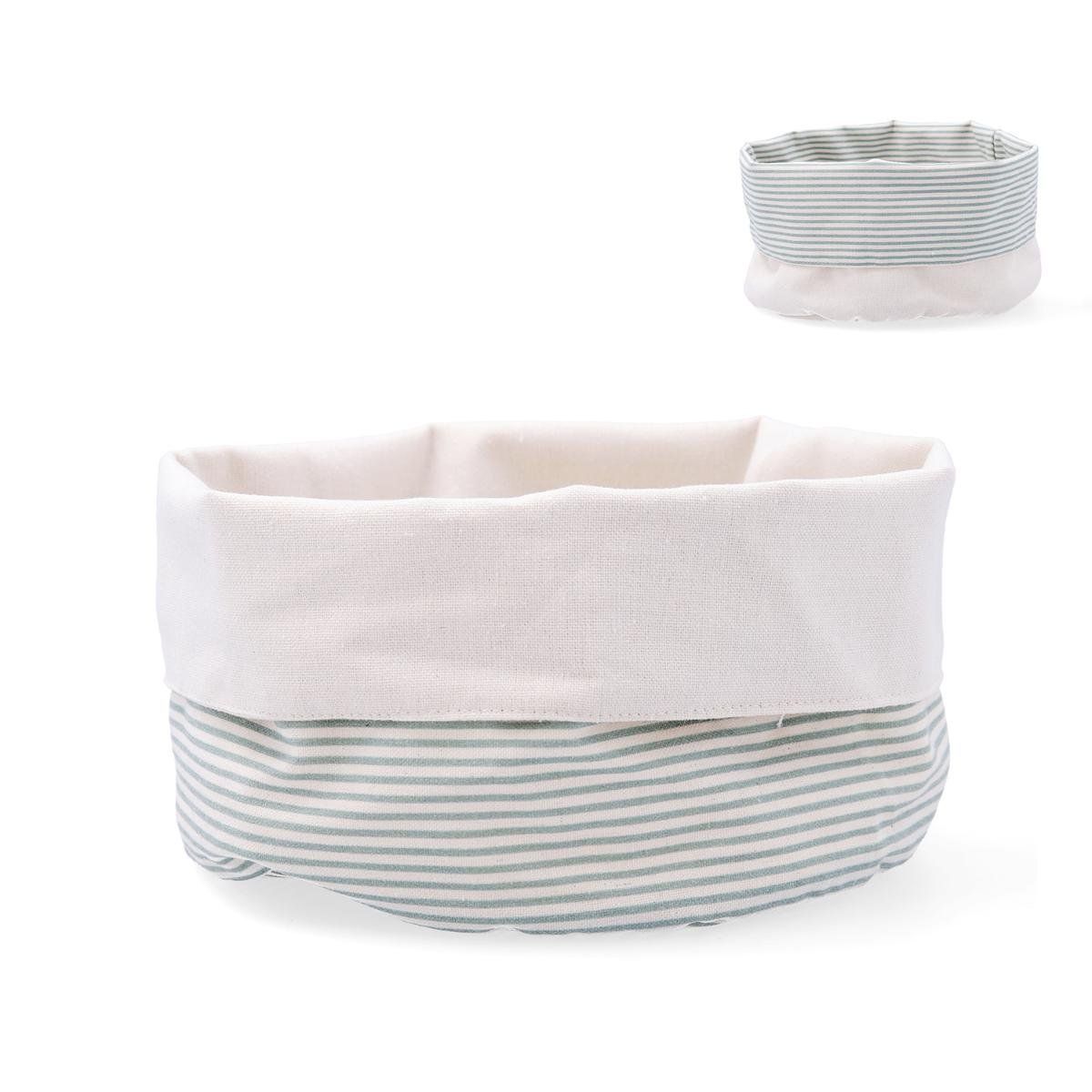 CESTA PAN RECICLADO RAYAS 20CM