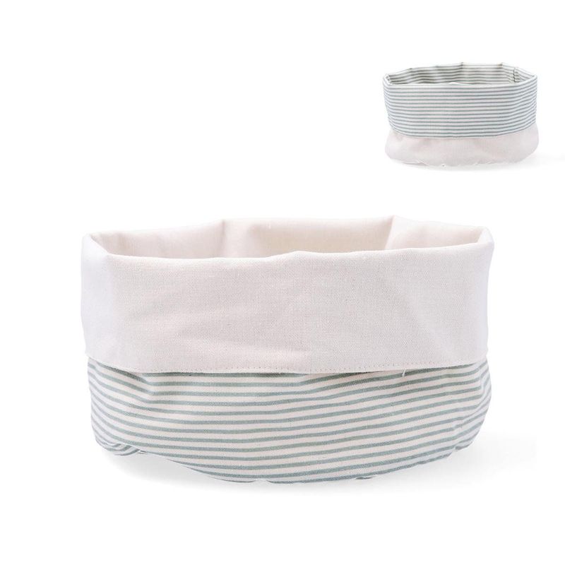CESTA PAN RECICLADO RAYAS 20CM