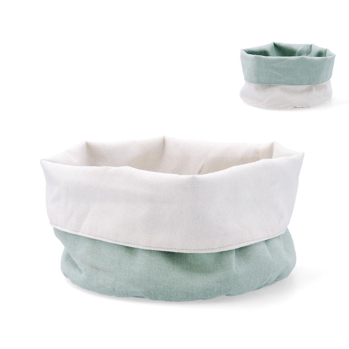 CESTA PAN RECICLADO VERDE 20CM