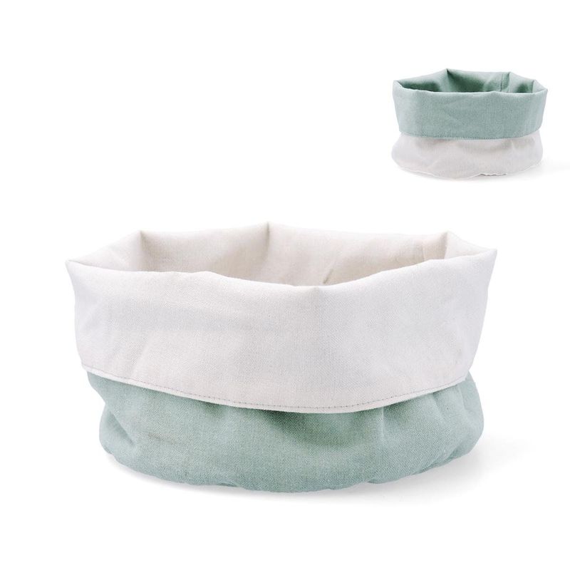CESTA PAN RECICLADO VERDE 20CM