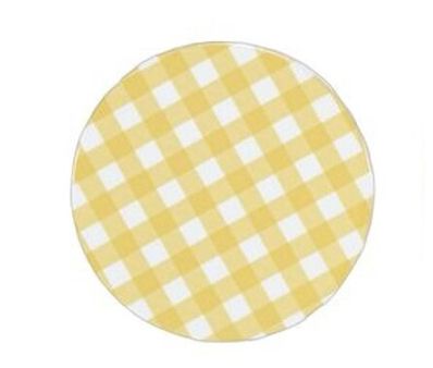 POSAVASOS CERÁMICA CUADROS AMARILLOS