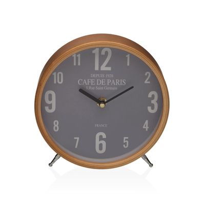 RELOJ DE MESA GRIS