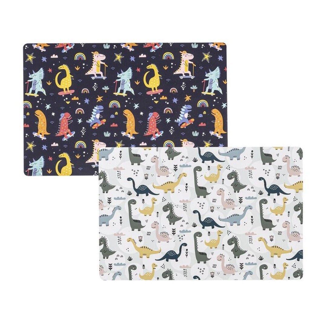 MANTEL INDIVIDUAL DINOS BLANCO