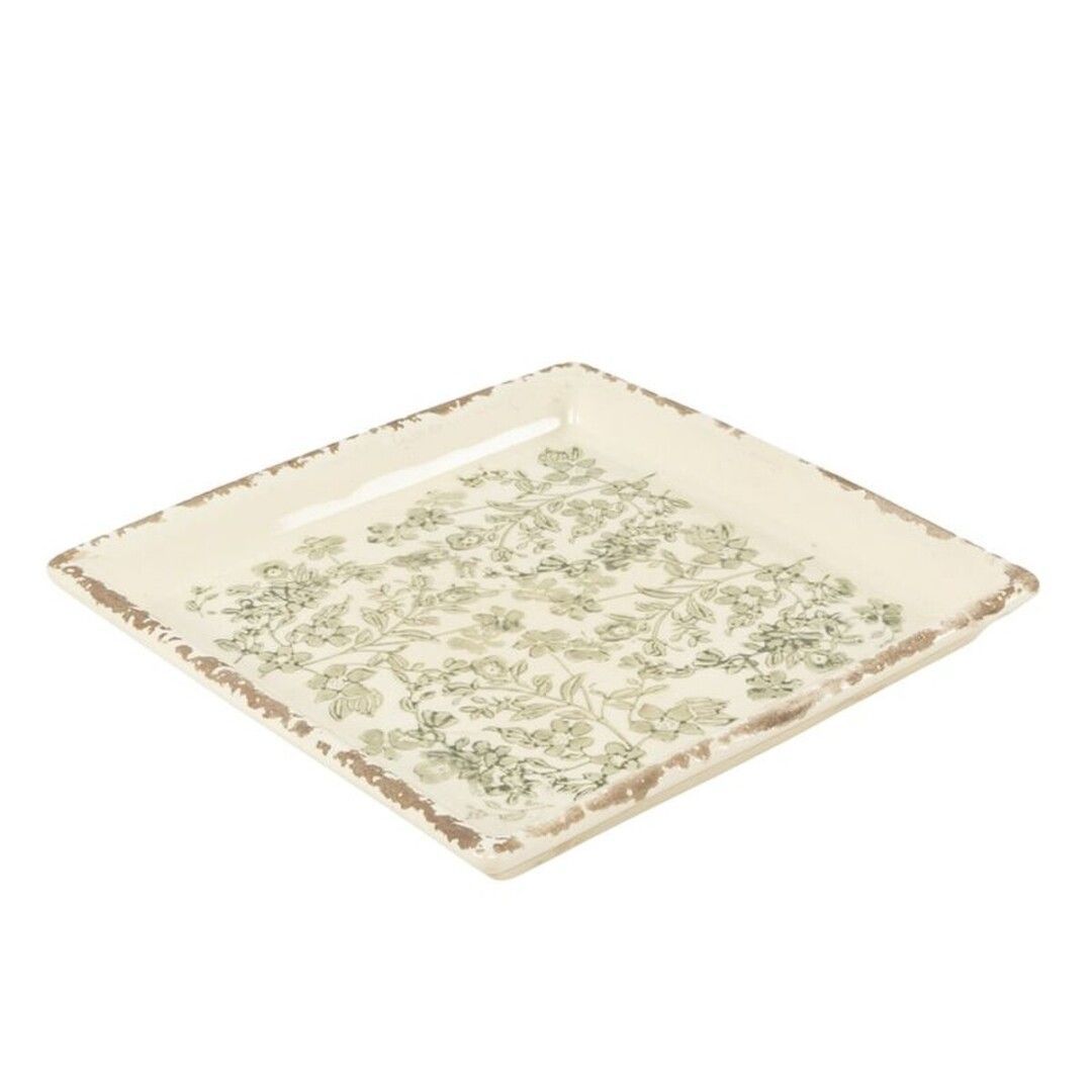 VACIABOLSILLOS CUADRADO FLOR VERDE