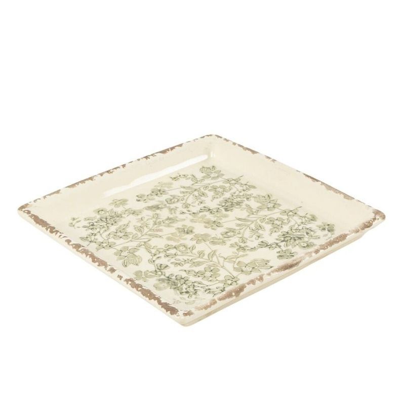 VACIABOLSILLOS CUADRADO FLOR VERDE
