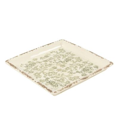 VACIABOLSILLOS CUADRADO FLOR VERDE