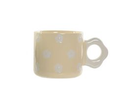 TAZA FLORES AMARILLA