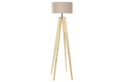 LAMPARA PIE BEIGE