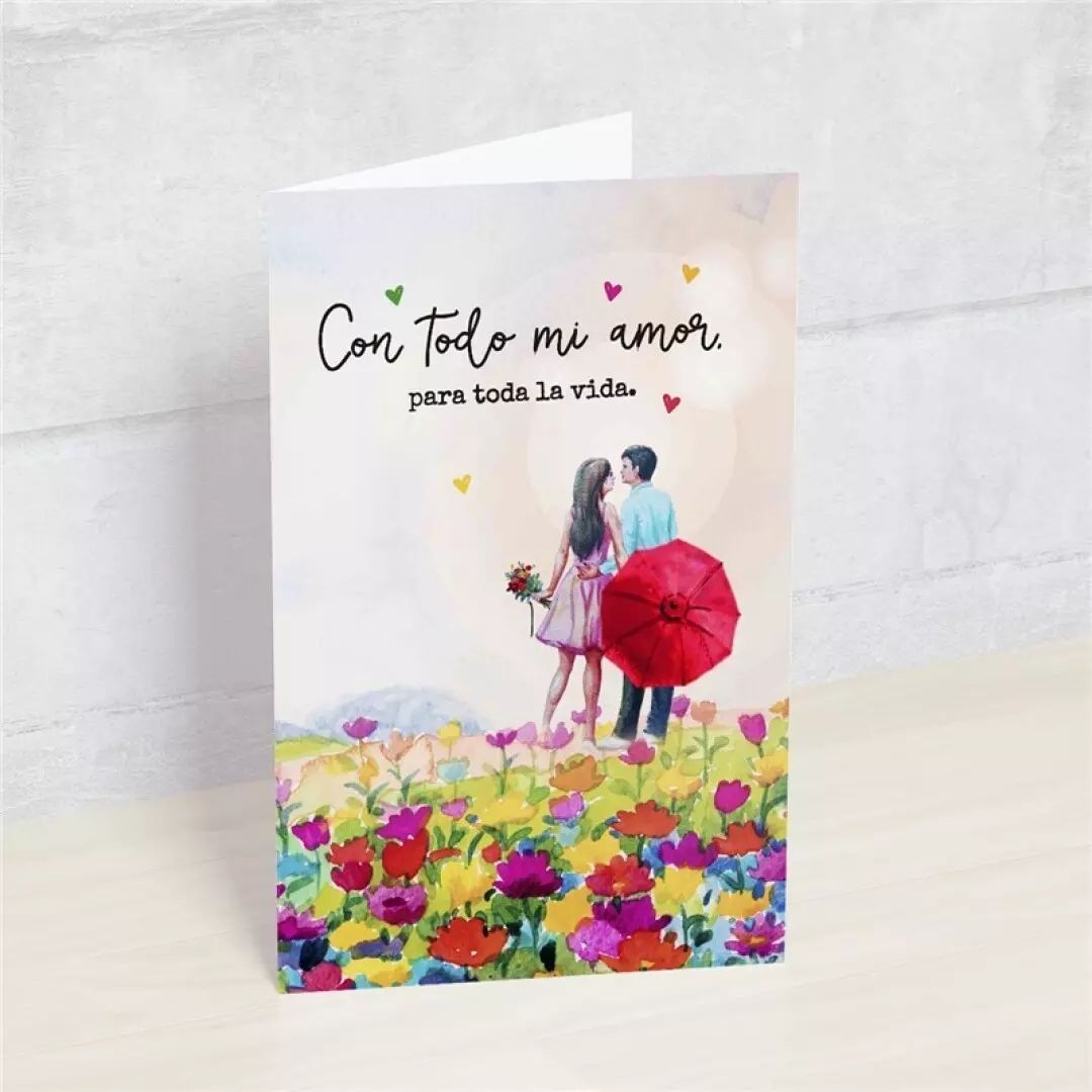 POSTAL: CON TODO MI AMOR PARA TODA LA VIDA