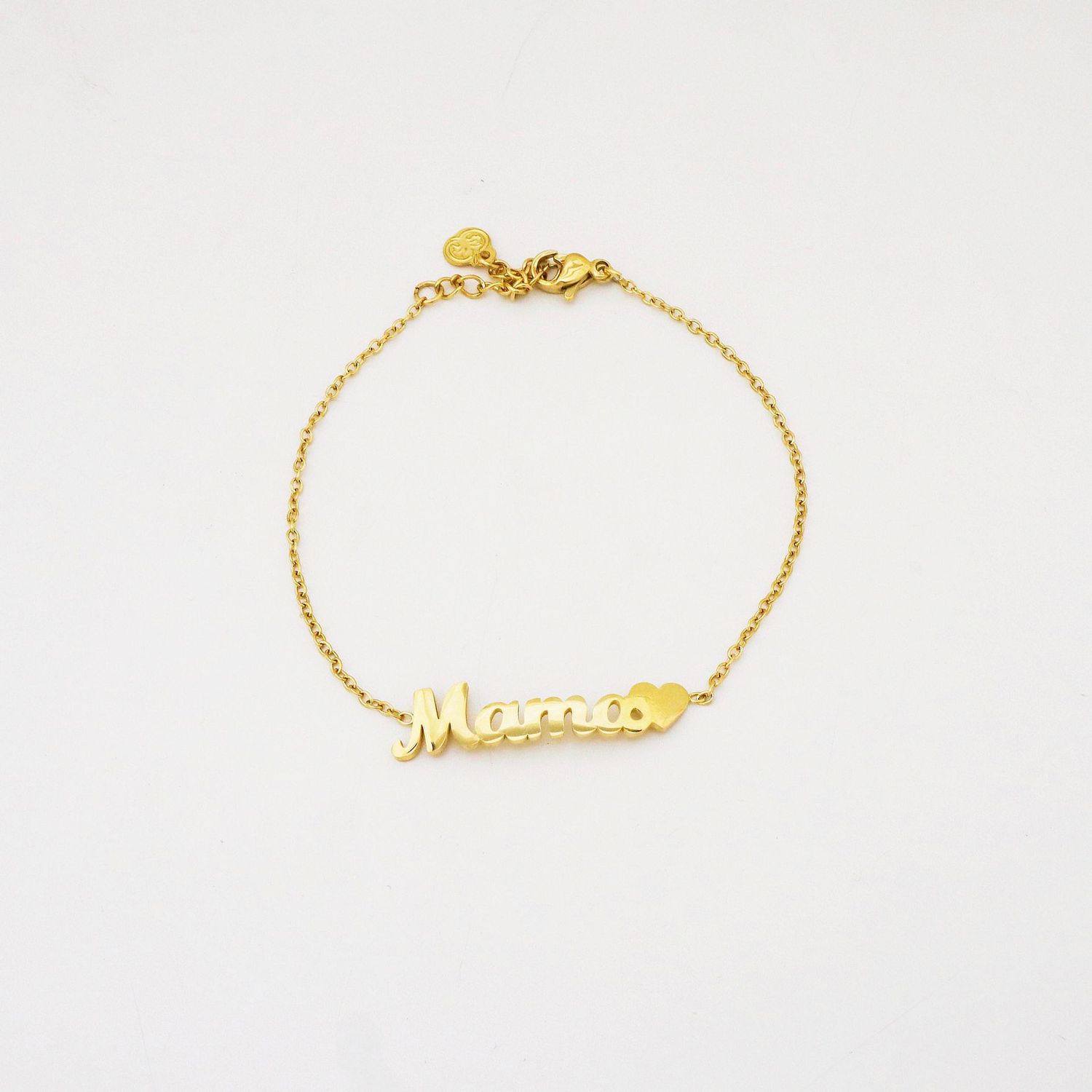PULSERA MAMA CORAZON DORADA