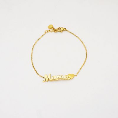 PULSERA MAMA CORAZON DORADA PULSERA MAMA CORAZON DORADA