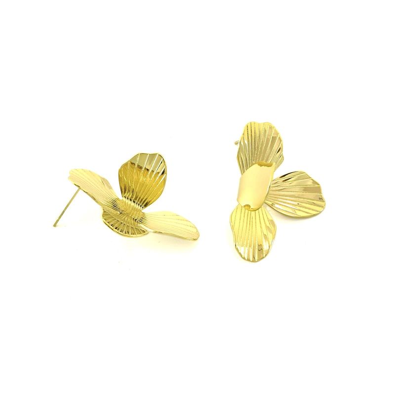 PENDIENTES FLOR DORADOS