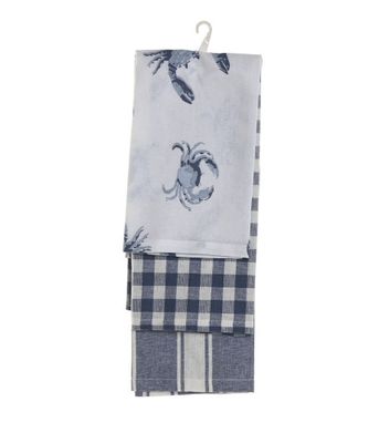 PAÑO CANGREJOS SET 3 AZUL