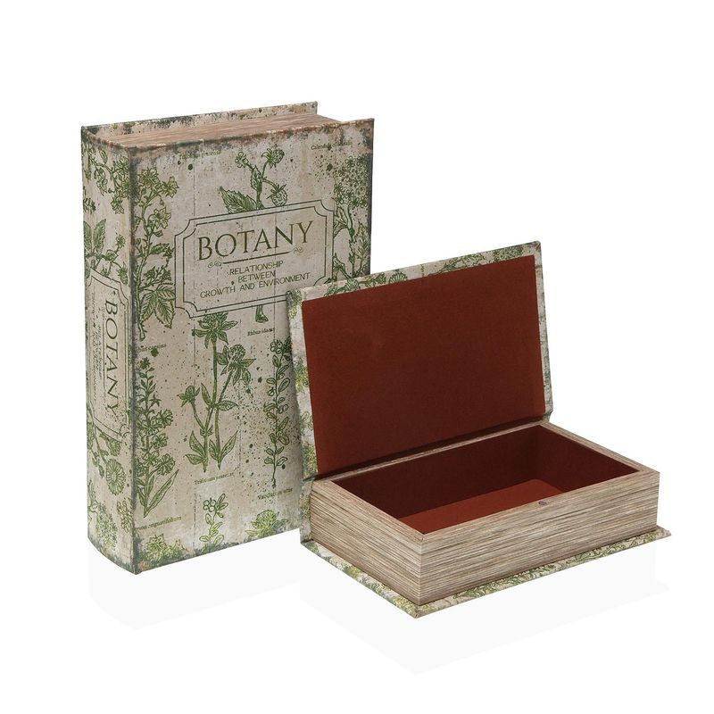 SET DE 2 CAJA LIBROS BOTANICA