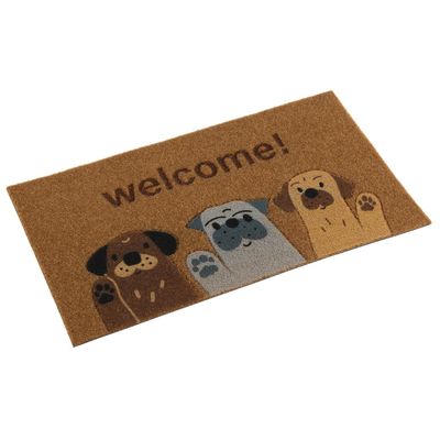 FELPUDO PERROS WELCOME 40X70 CM