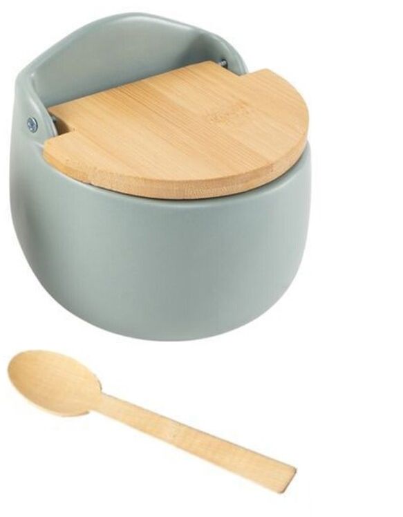 AZUCARERO TAPA BAMBU VERDE GRISACEO