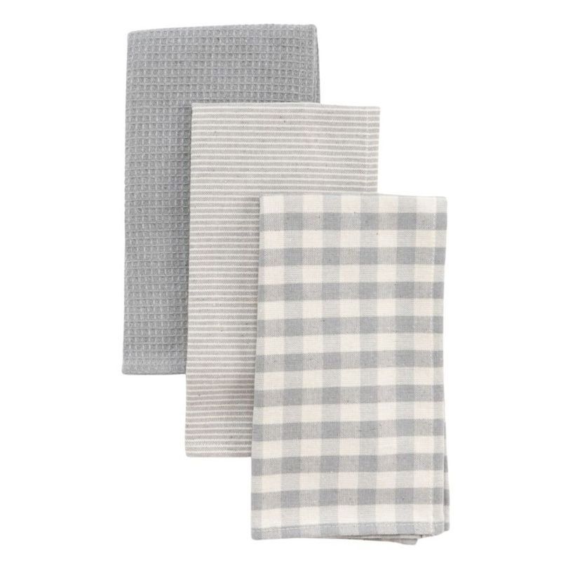 JUEGO 3 PAÑOS GRIS