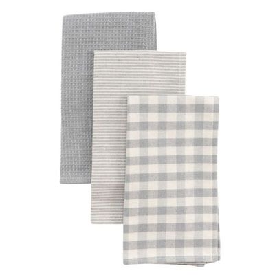 JUEGO 3 PAÑOS GRIS