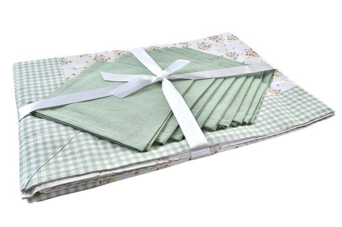 MANTEL VICHY VERDE 150X250CM