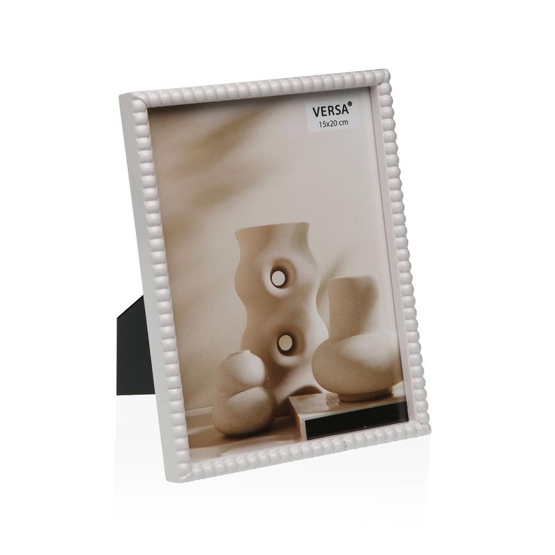 PORTA FOTOS CUENTAS BLANCAS