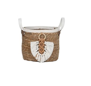 CESTA CON ABALORIO GRANDE