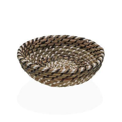 CESTA BLANCA Y NEGRA 25 CM