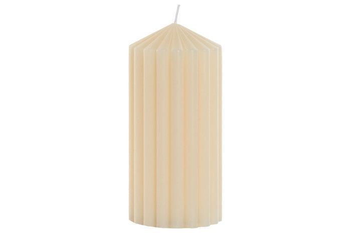 VELA CERA NATURAL CREMA