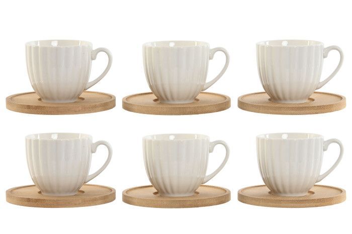 CAFE SET 6  BLANCO