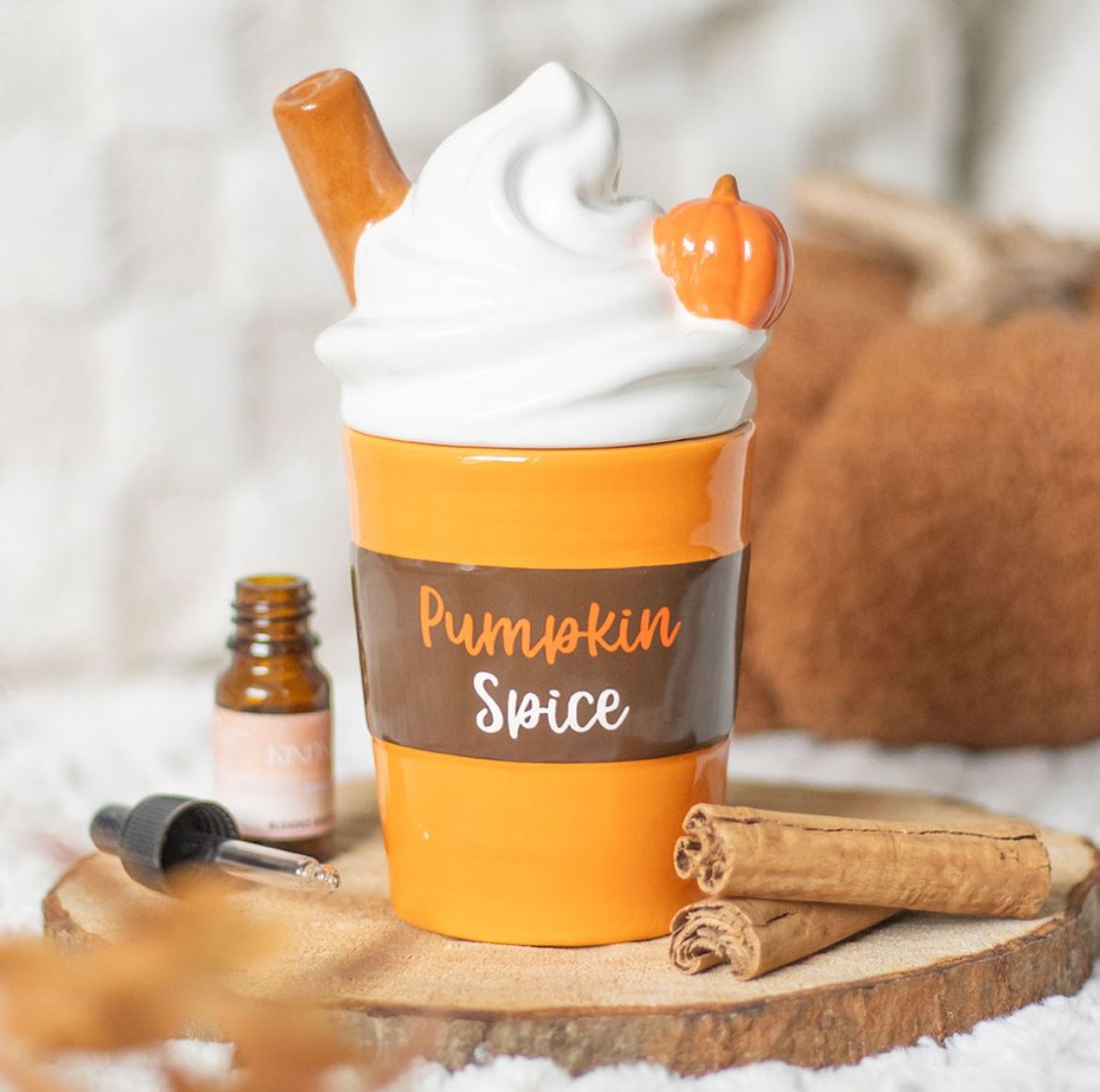 QUEMADOR DE ACEITE CON FORMA DE LATTE PUMPKIN