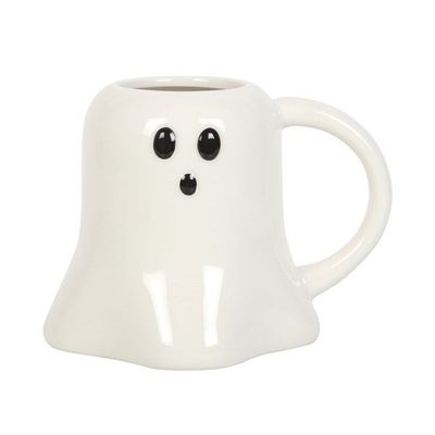 TAZA DE CERÁMICA CON FORMA DE FANTASMA HEY BOO