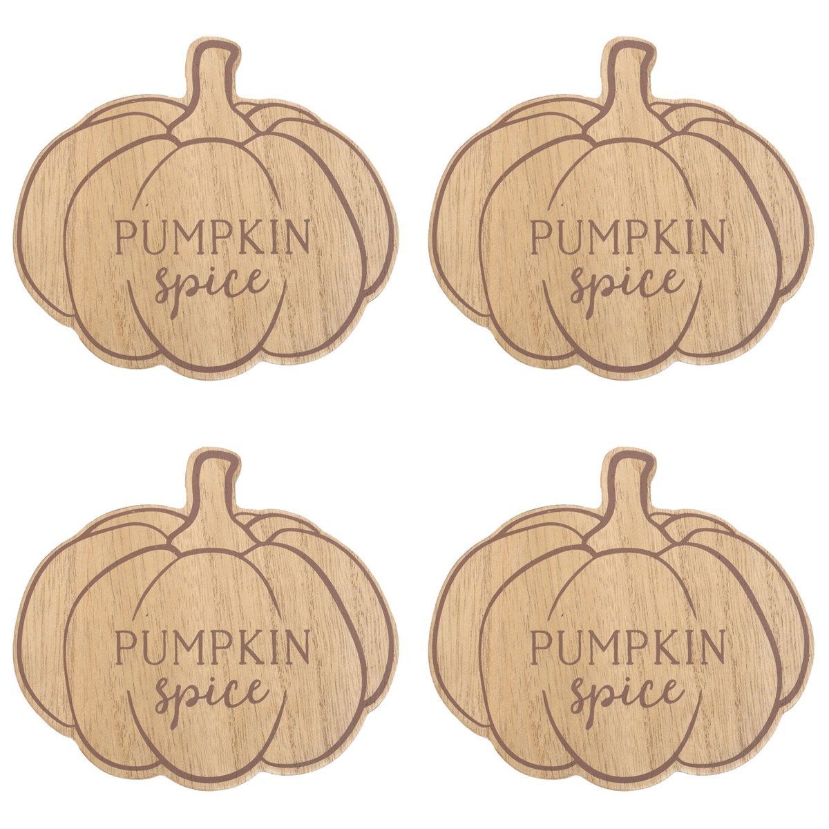 SET DE 4 POSAVASOS CALABAZA OTOÑO