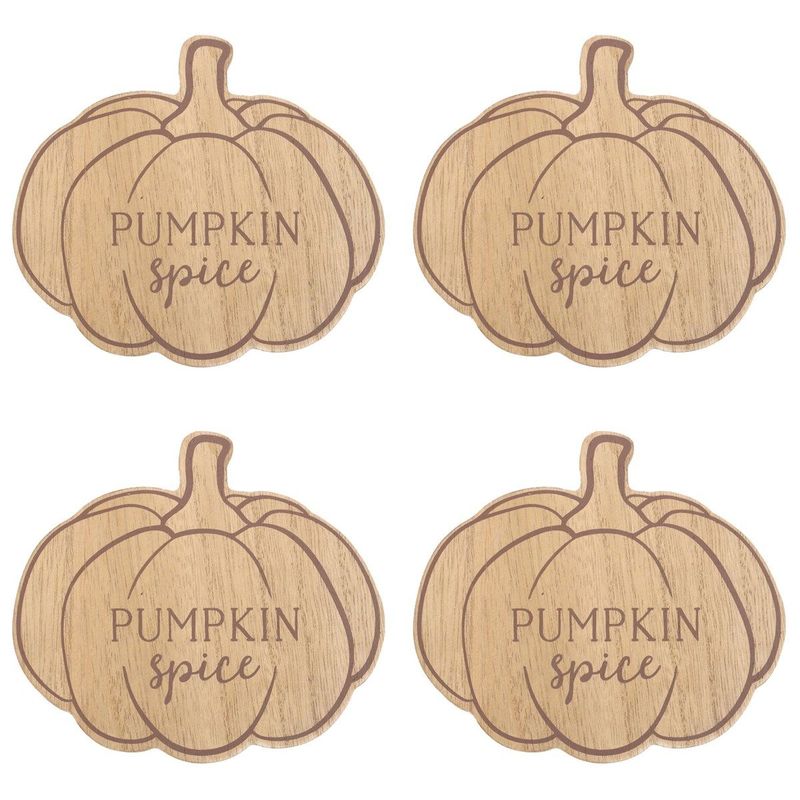SET DE 4 POSAVASOS CALABAZA OTOÑO